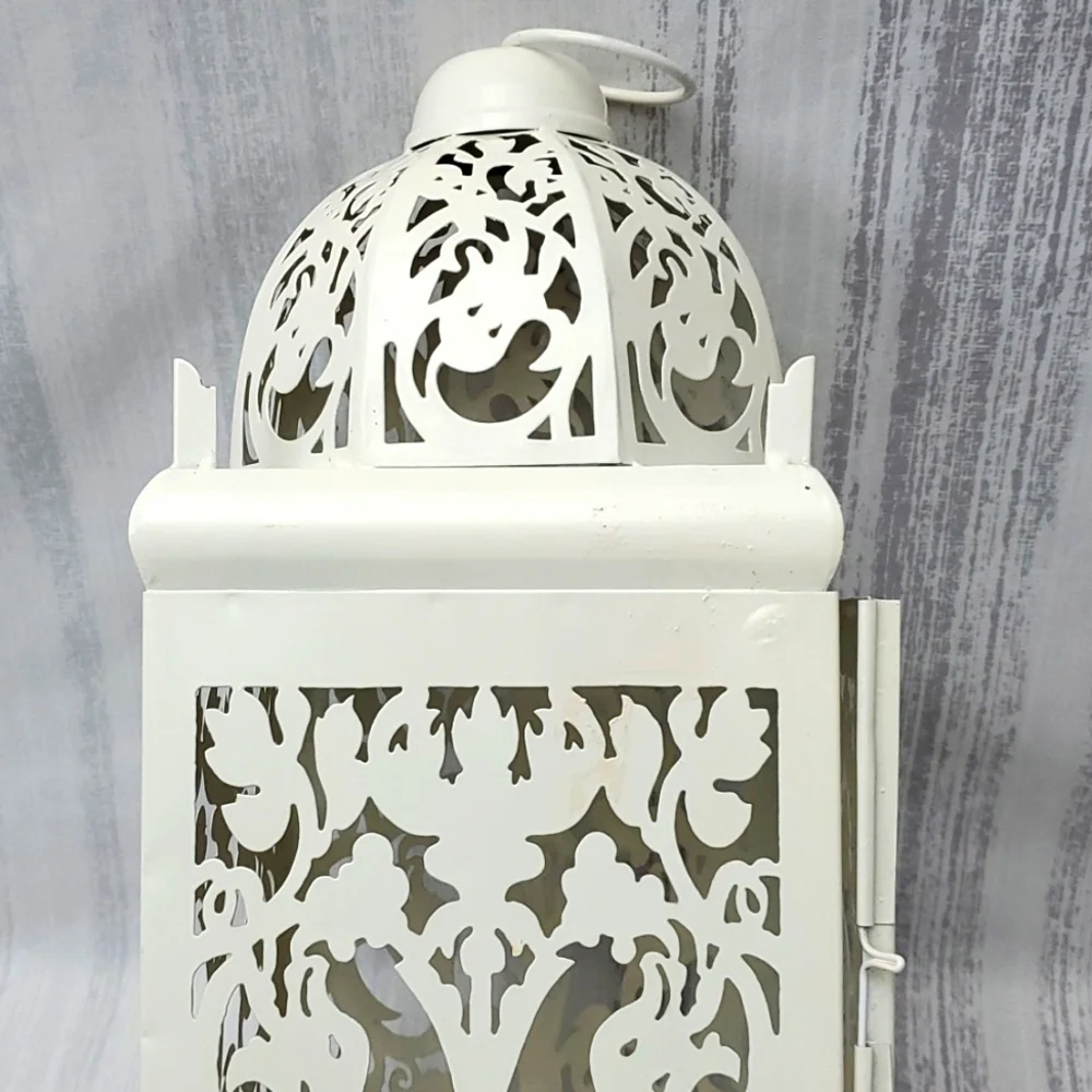 Rustic White Lantern 4